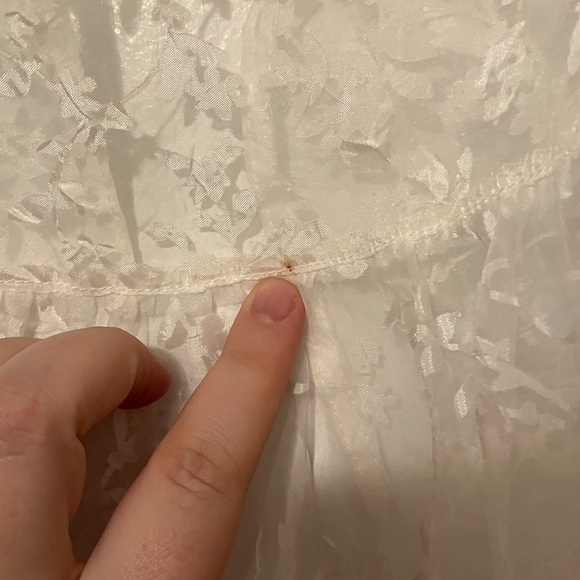 1X Anthropologie sheer short sleeve organza maxi dress - Picture 8 of 10